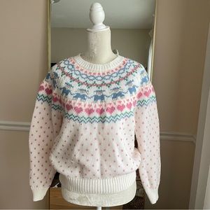 Vintage Northern Isles Fair Isle Sweater Size XL